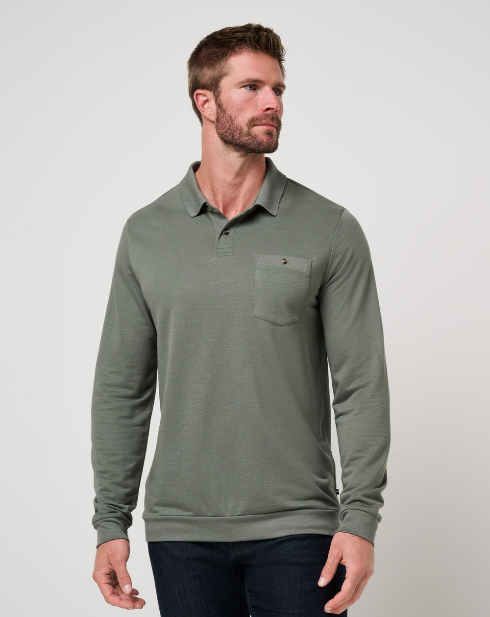 December First Long Sleeve Polo| Travis Mathew