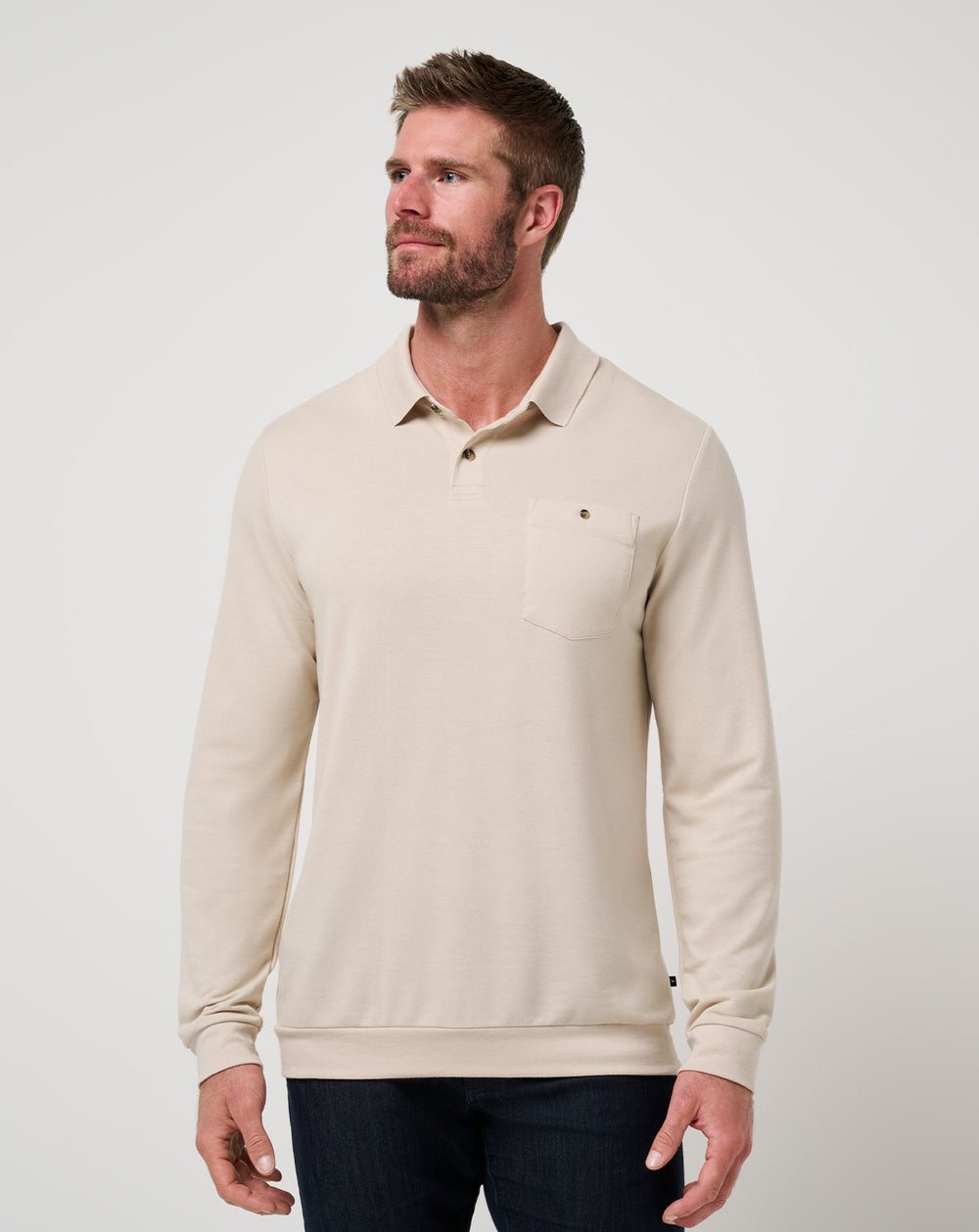 December First Long Sleeve Polo| Travis Mathew