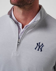 New York Yankees Time To Tailgate Quarter Zip| Travis Mathew