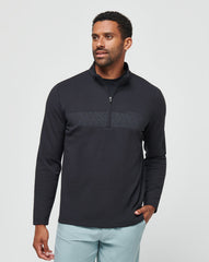 Upgraded Fleece Chest Stripe Quarter Zip| Travis Mathew