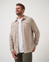 Cloud Waffle Shirt Jacket| Travis Mathew