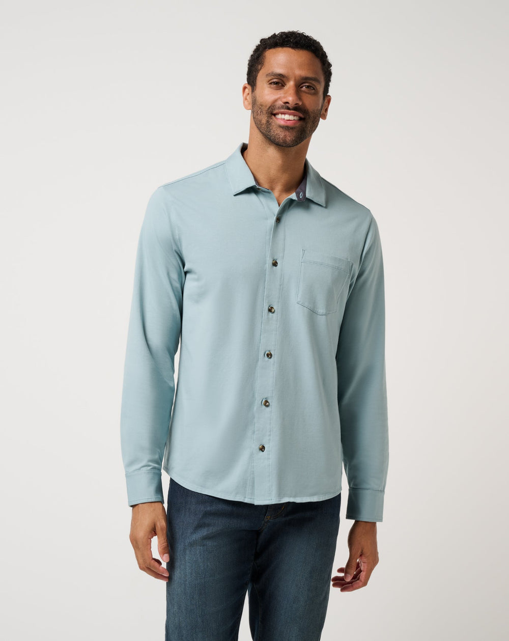 Comfortknit TM Social Club Button-Up| Travis Mathew