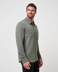 Cloud Waffle Shirt Jacket| Travis Mathew