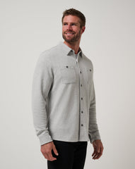 Cloud Waffle Shirt Jacket| Travis Mathew