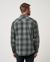 Cloud Flannel Plaid Button-Up| Travis Mathew