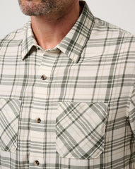 Cloud Flannel Plaid Button-Up| Travis Mathew