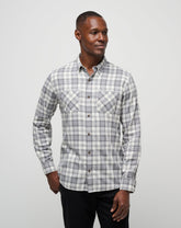 Cloud Flannel Plaid Button-Up| Travis Mathew