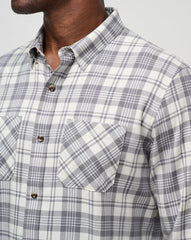 Cloud Flannel Plaid Button-Up| Travis Mathew