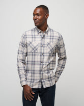 Cloud Flannel Plaid Button-Up| Travis Mathew