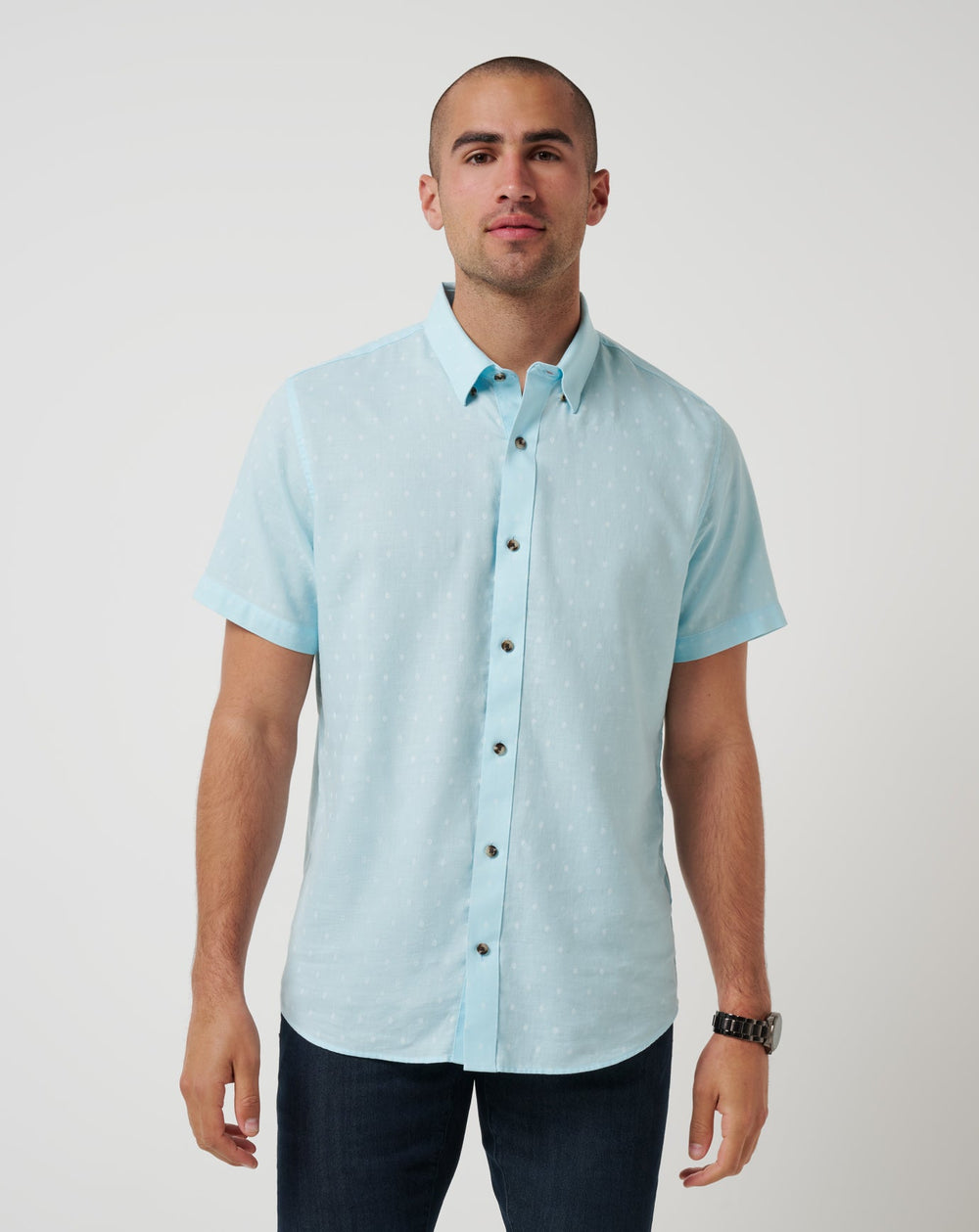 Early Check In Button-Up| Travis Mathew