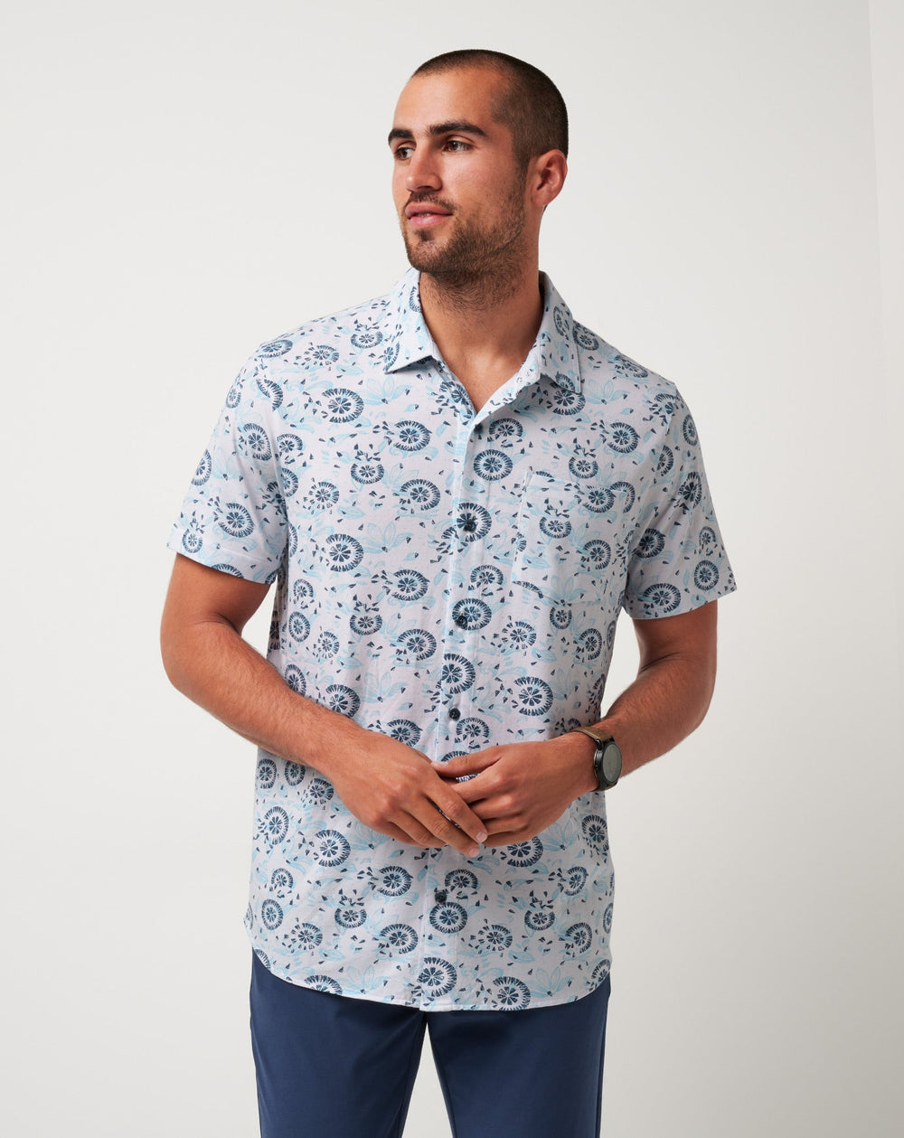 Knit Flourish Button-Up| Travis Mathew