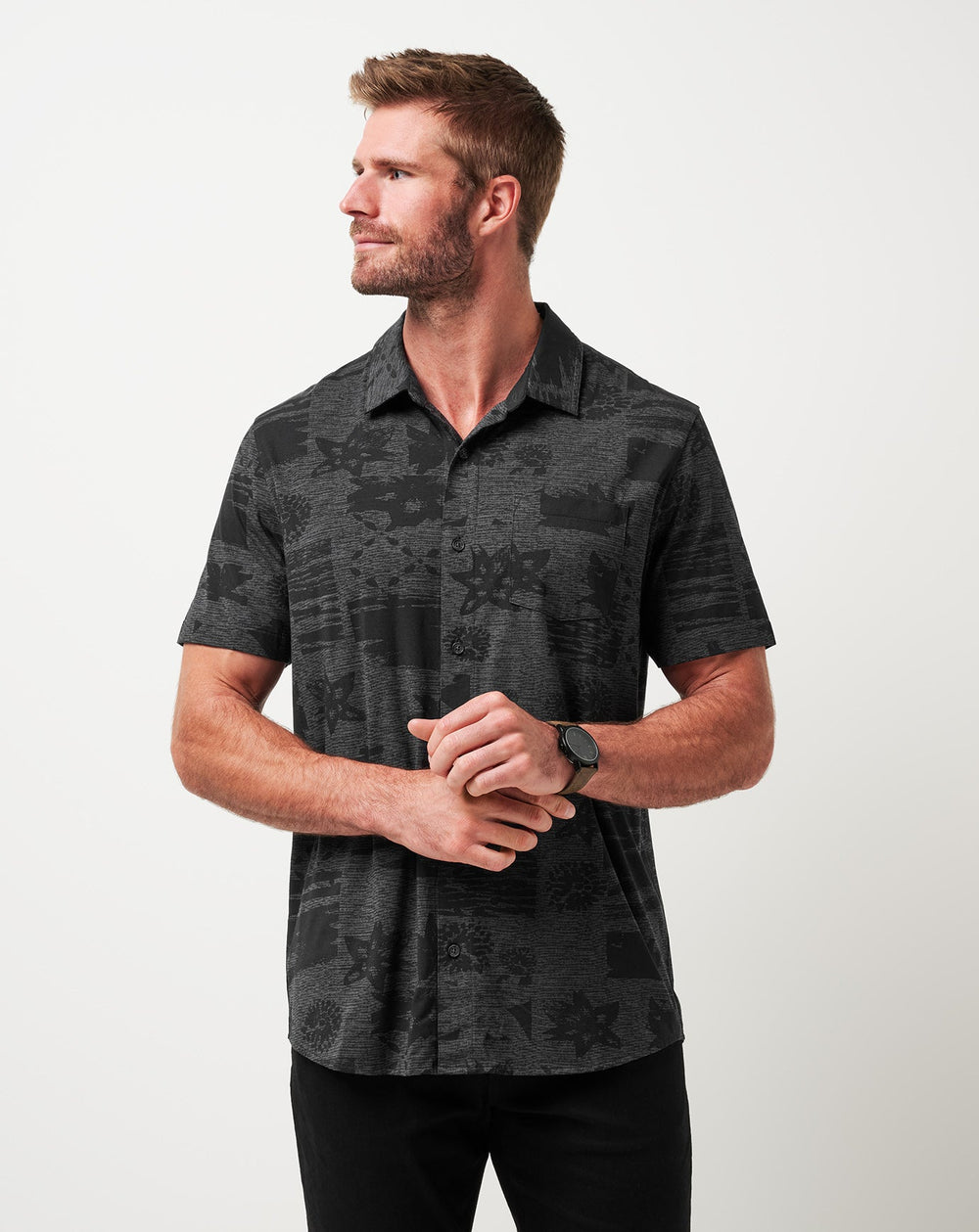 Knit Gravitation Button-Up| Travis Mathew