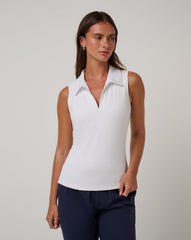 Skyloft Light Sleeveless Polo| Travis Mathew