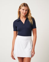 Moveknit Vneck Polo| Travis Mathew