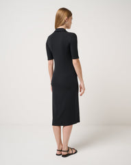 Cloud Rib Polo Midi Dress| Travis Mathew