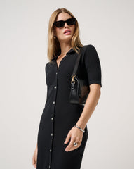 Cloud Rib Polo Midi Dress| Travis Mathew
