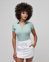 Moveknit Vneck Polo| Travis Mathew