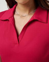 Moveknit Vneck Polo| Travis Mathew