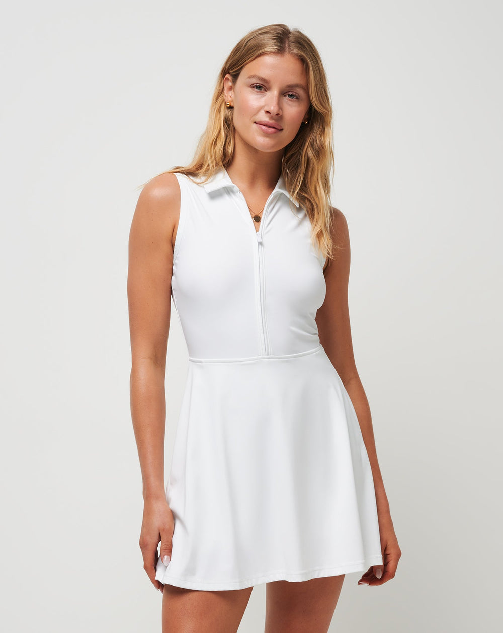 Moveknit Sleeveless Polo Dress| Travis Mathew