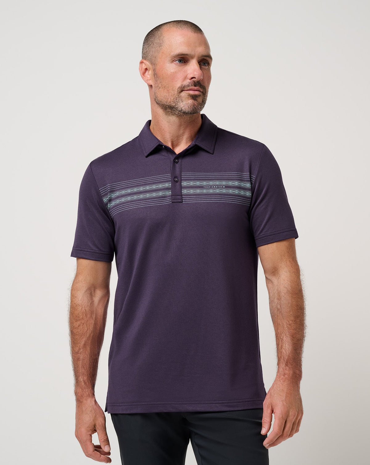 Featherweight Chest Stripe Polo| Travis Mathew