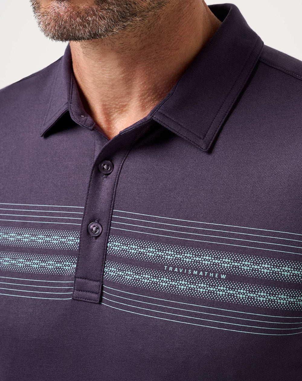 Featherweight Chest Stripe Polo| Travis Mathew