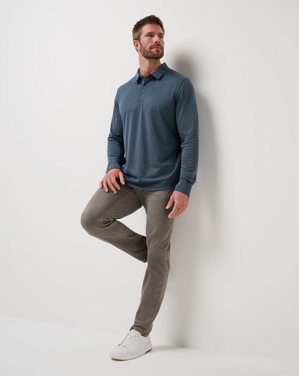 Handsome Town Long Sleeve Polo| Travis Mathew