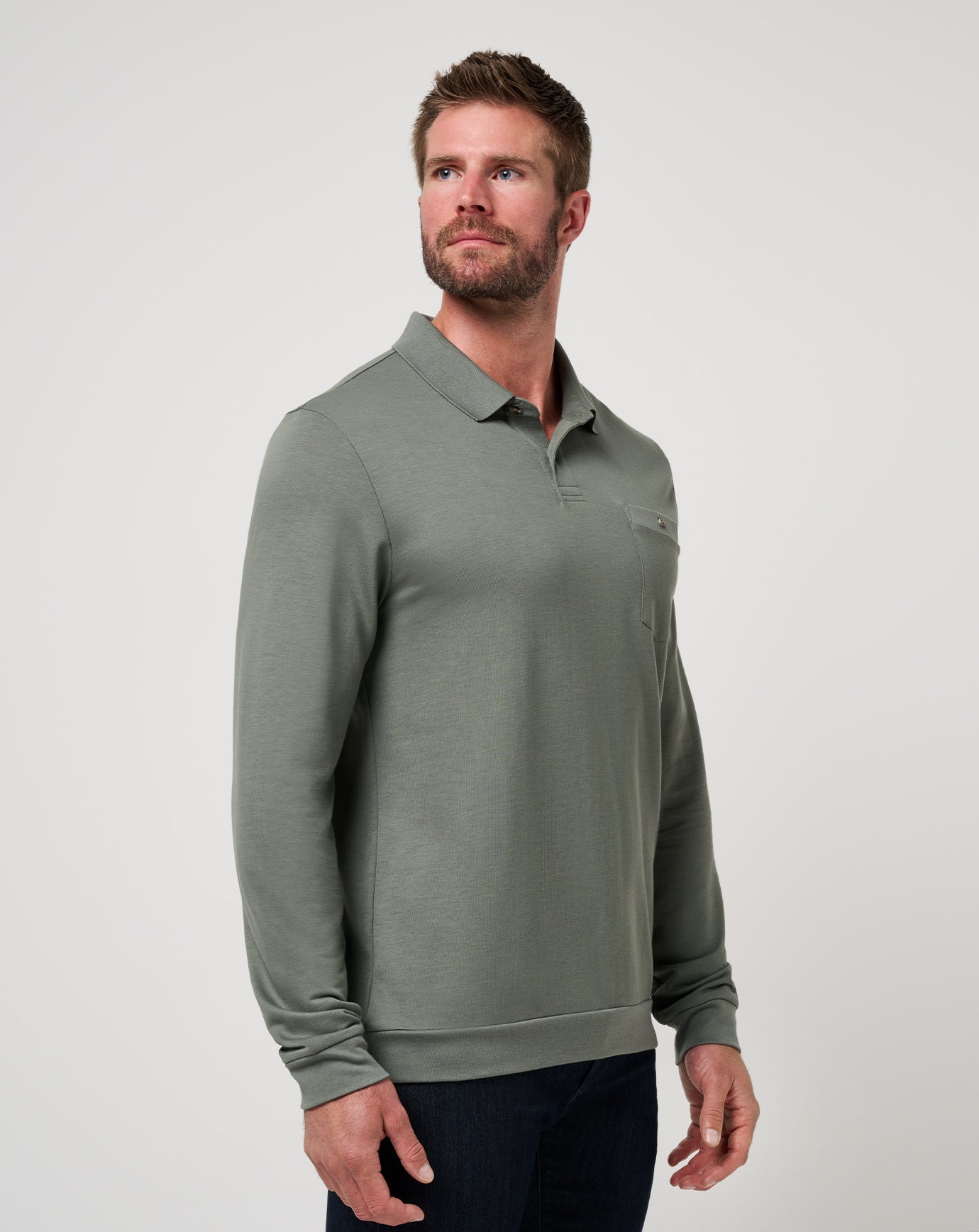 December First Long Sleeve Polo| Travis Mathew