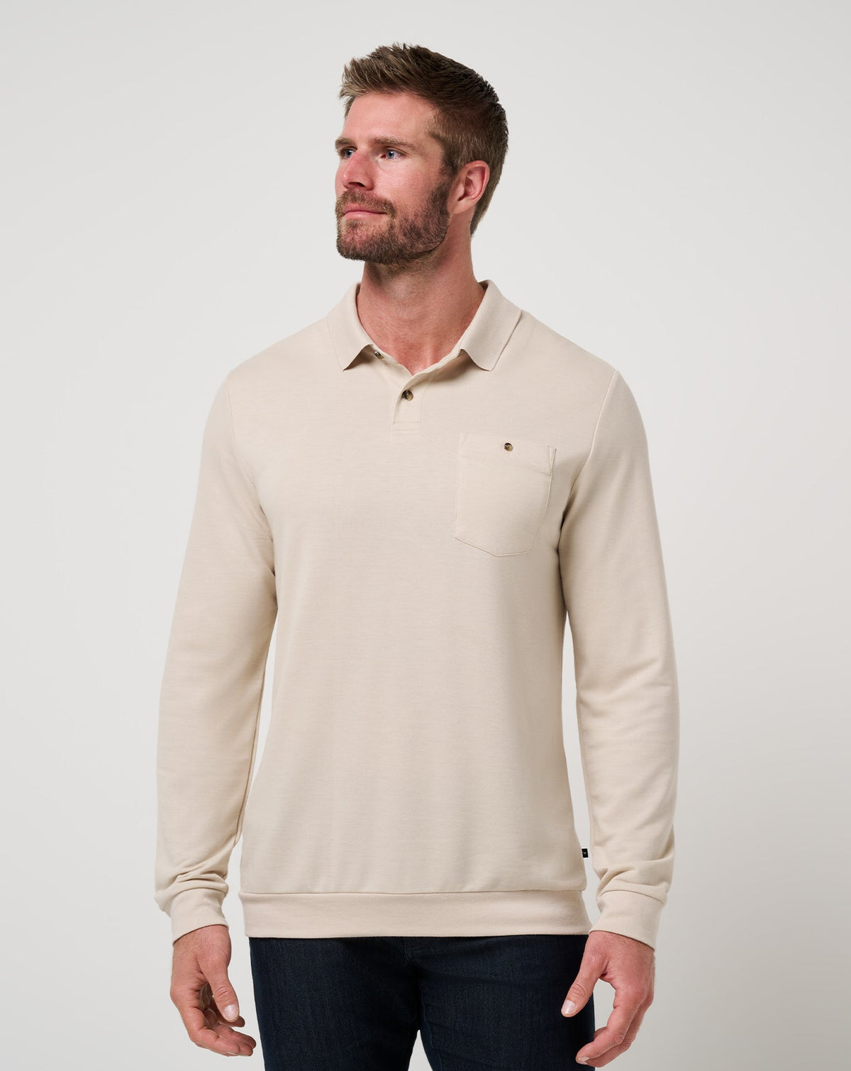 December First Long Sleeve Polo| Travis Mathew