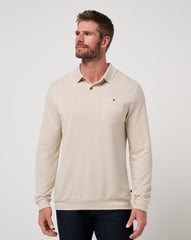 December First Long Sleeve Polo| Travis Mathew