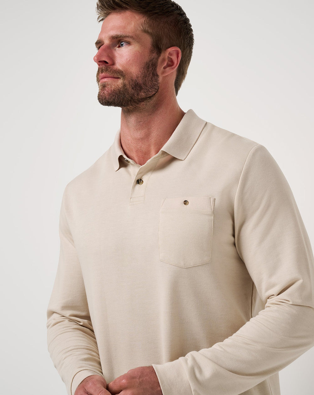 December First Long Sleeve Polo| Travis Mathew