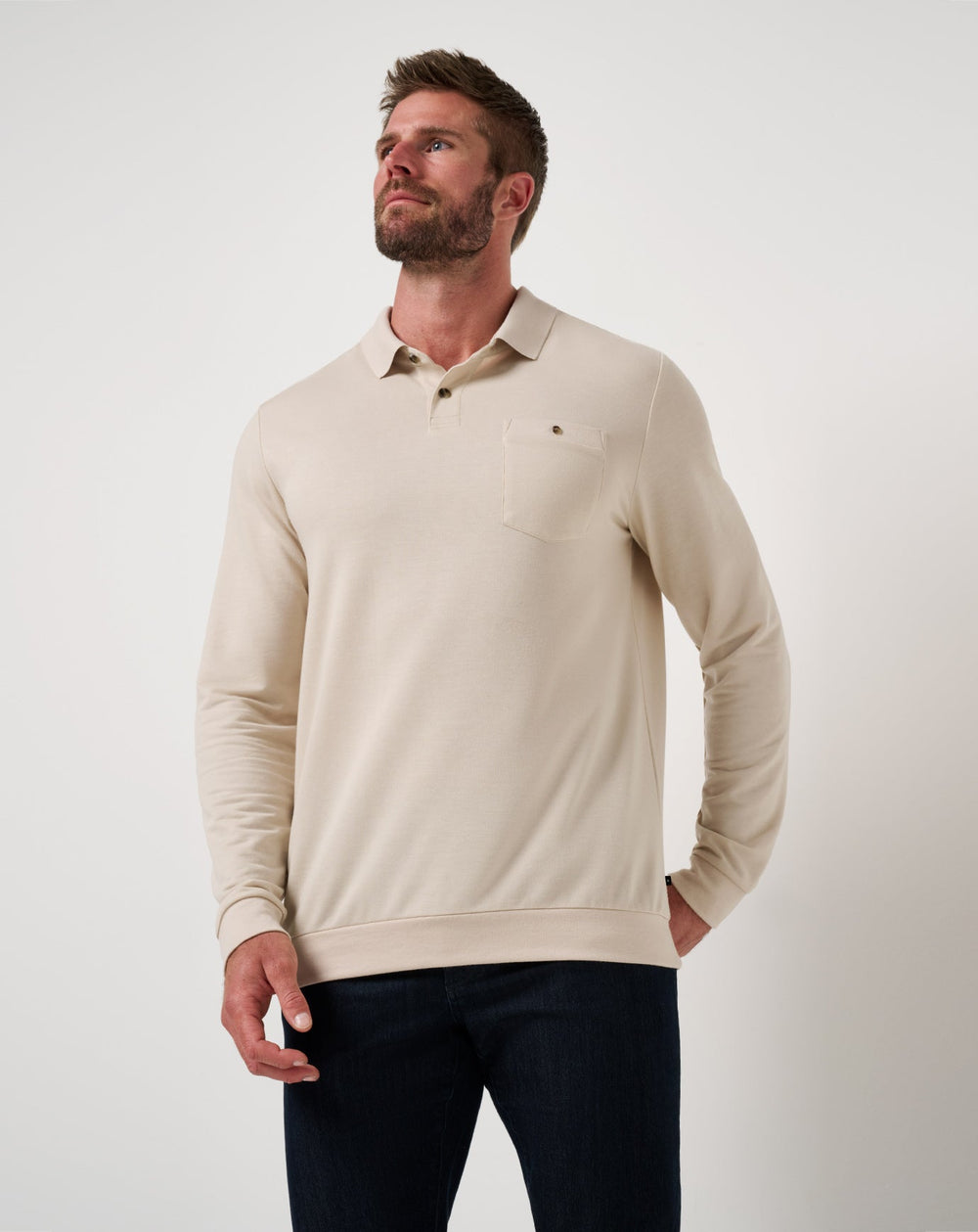 December First Long Sleeve Polo| Travis Mathew
