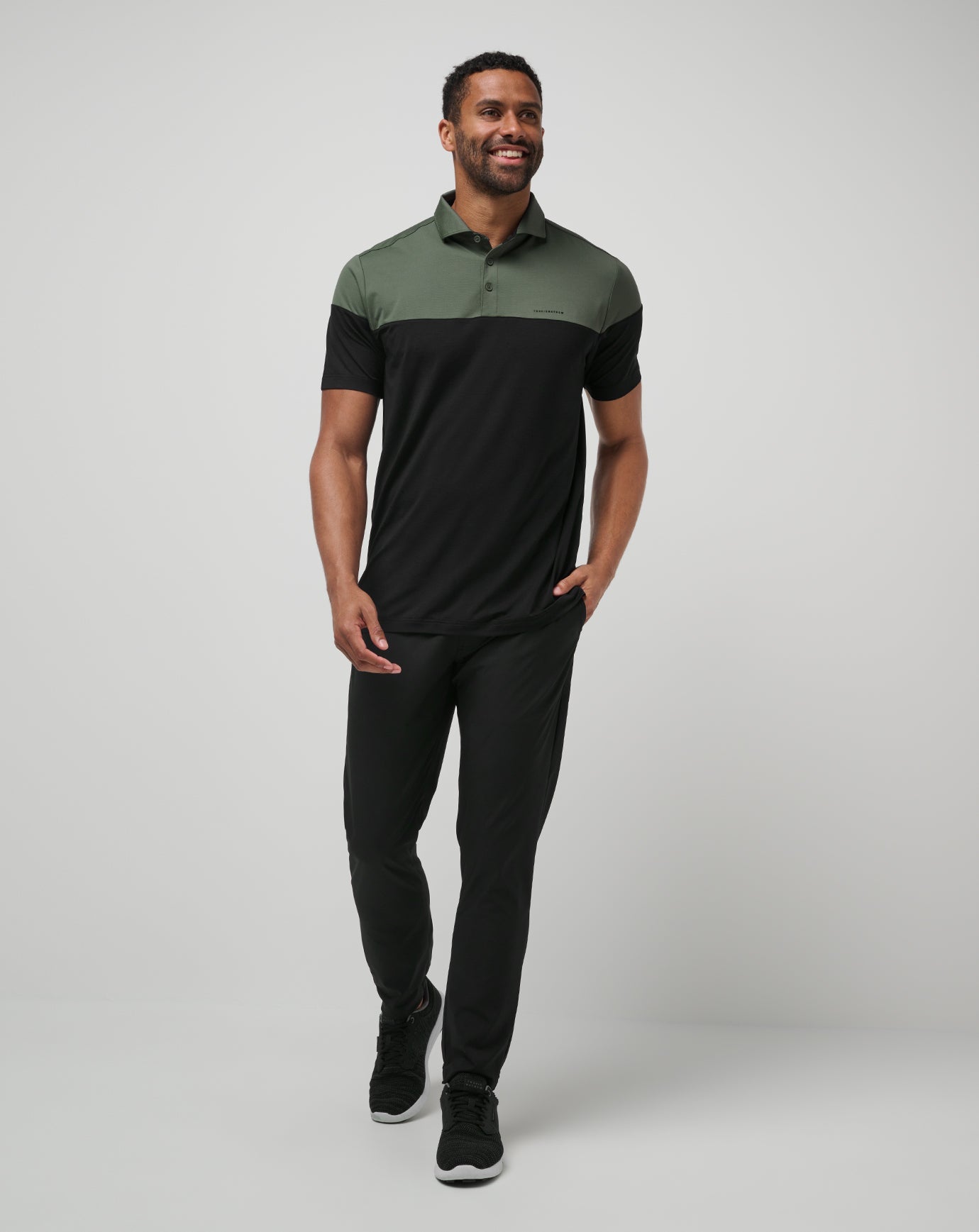 Heater Pro Color Block Polo| Travis Mathew