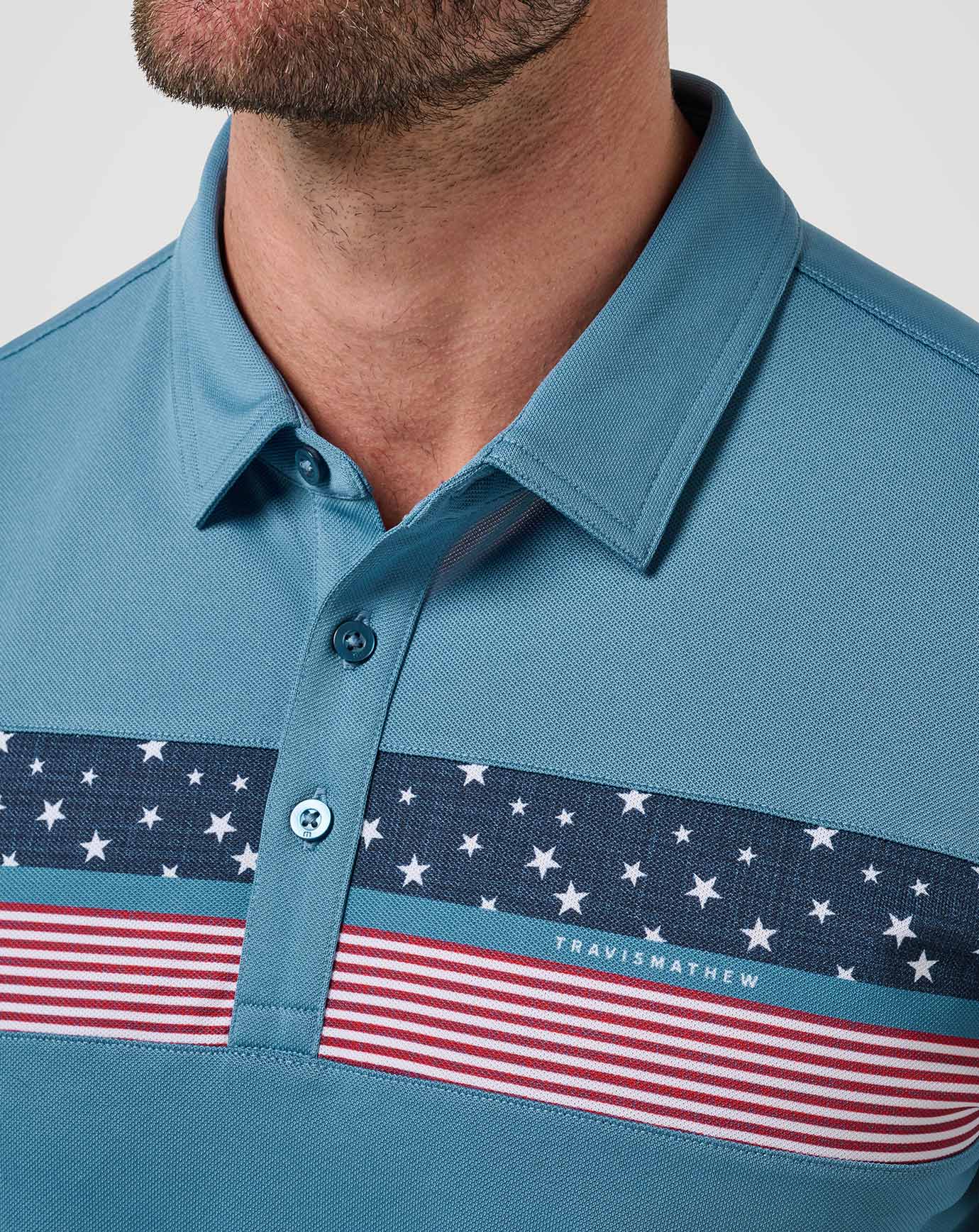 Good Good Patriot Polo| Travis Mathew