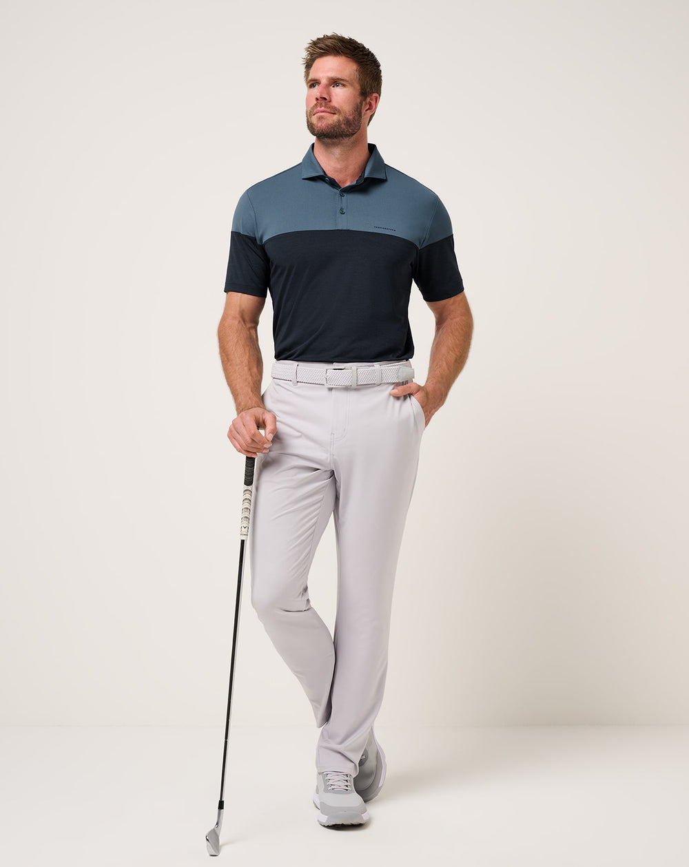 Heater Pro Color Block Polo| Travis Mathew