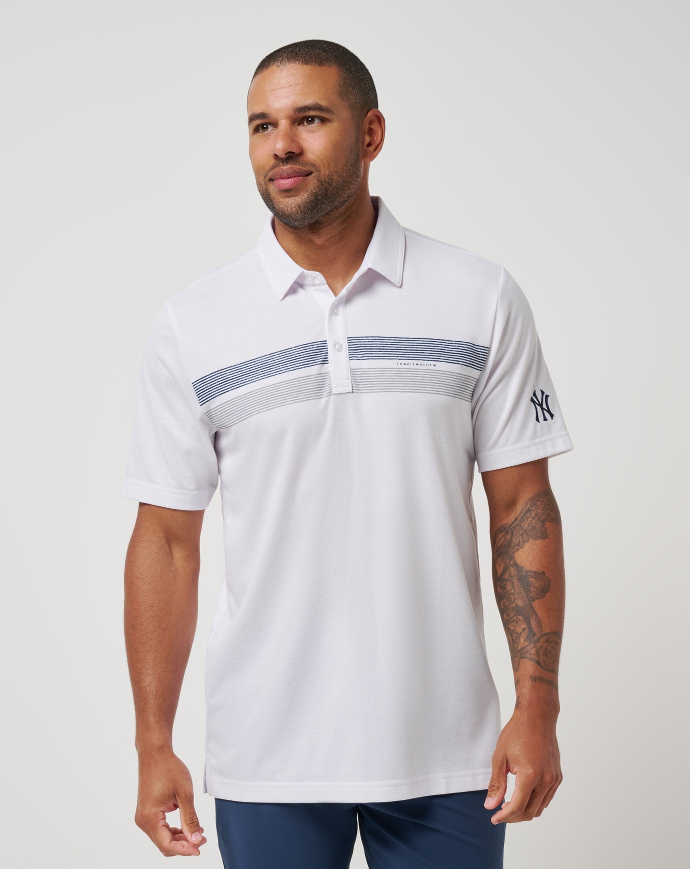 New York Yankees Top Recruit Polo| Travis Mathew