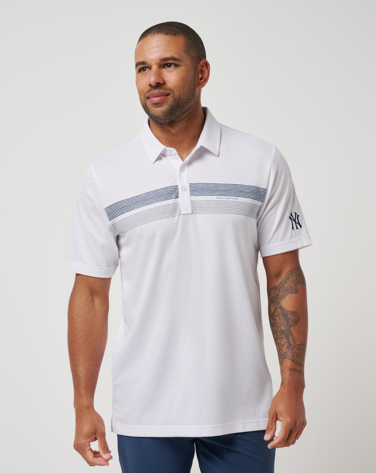New York Yankees Top Recruit Polo| Travis Mathew