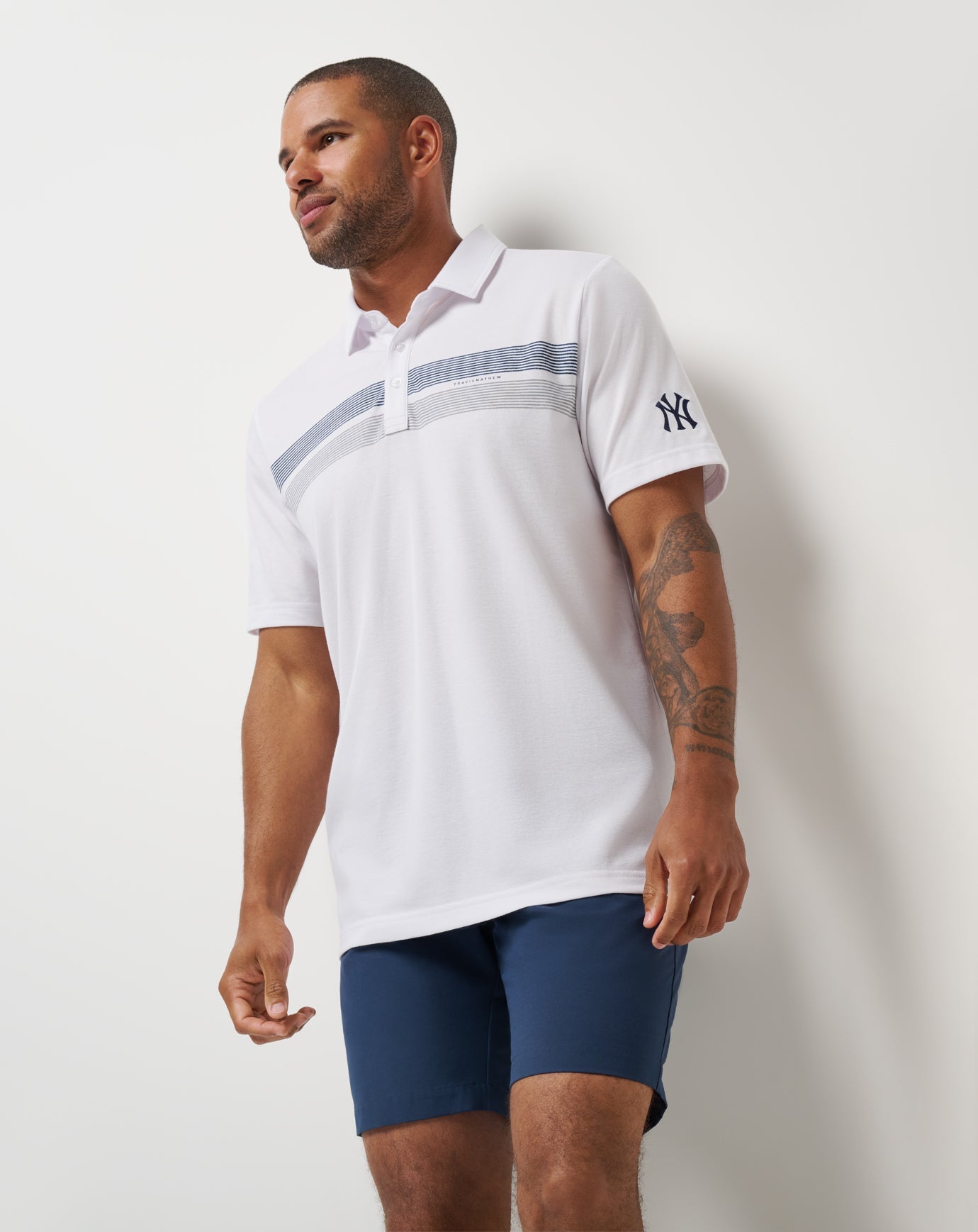 New York Yankees Top Recruit Polo| Travis Mathew