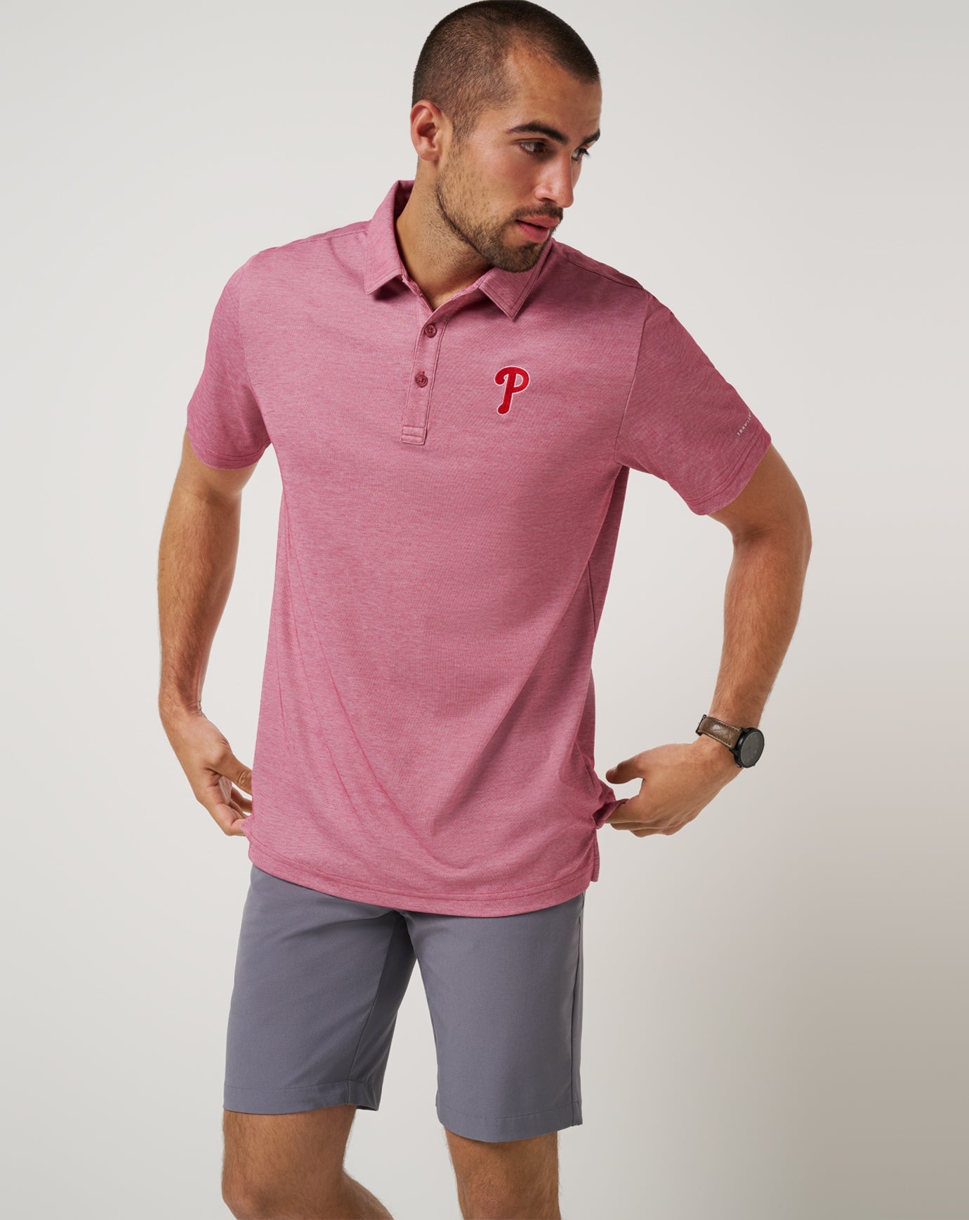 Philadelphia Phillies Playoff Pitch Polo| Travis Mathew