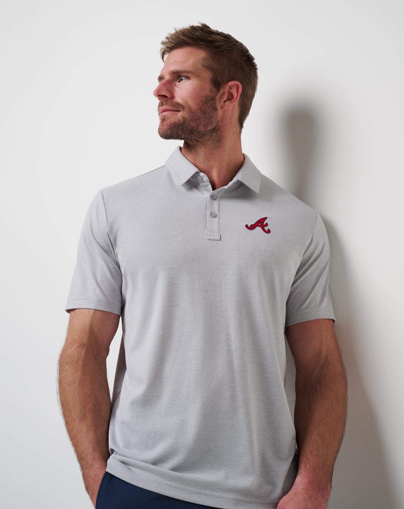 Atlanta Braves Playoff Pitch Polo| Travis Mathew
