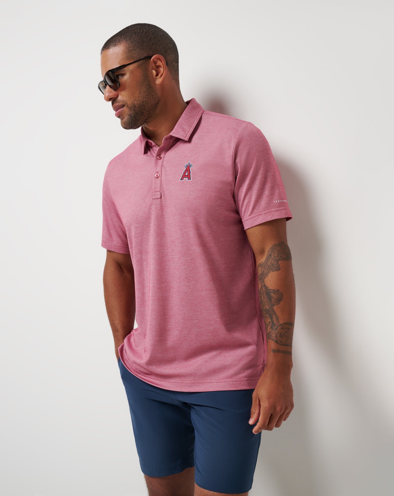 Los Angeles Angels Playoff Pitch Polo| Travis Mathew