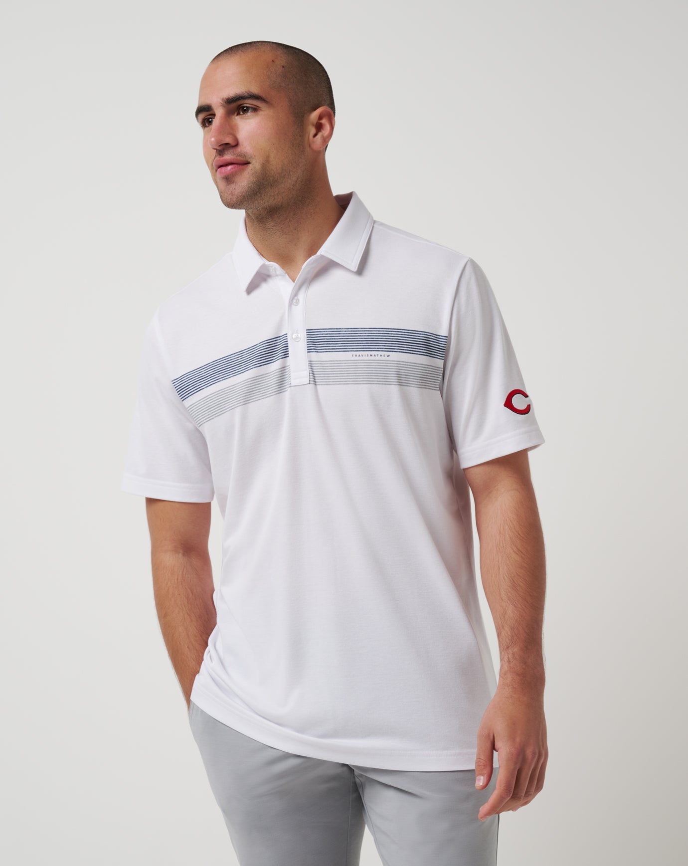 Cincinatti Reds Top Recruit Polo| Travis Mathew