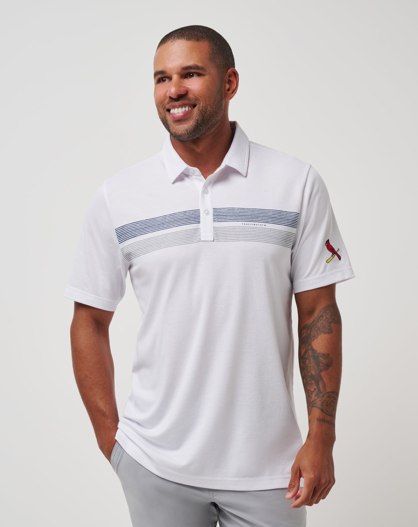 St Louis Cardinals Top Recruit Polo| Travis Mathew