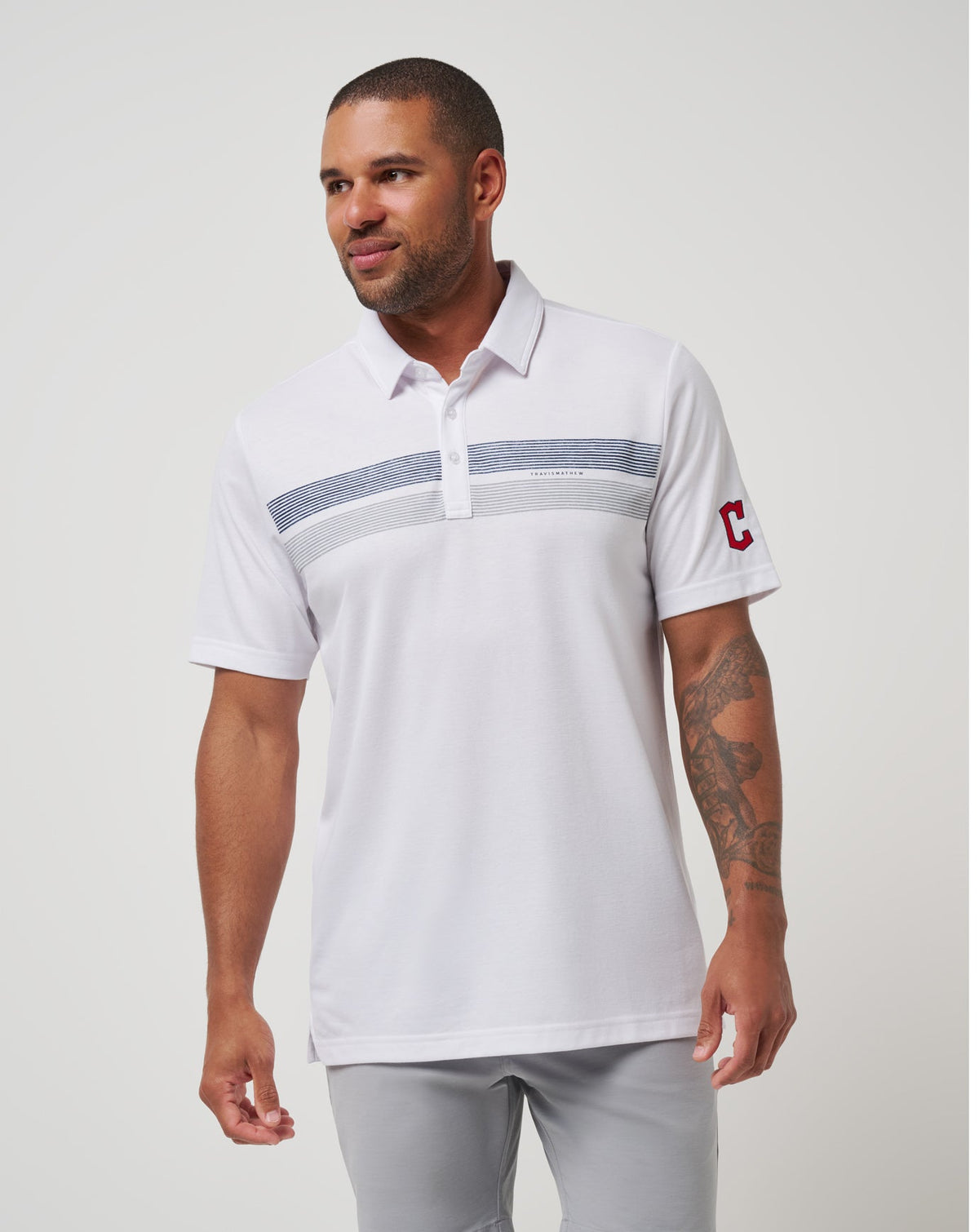 Cleveland Guardians Top Recruit Polo| Travis Mathew