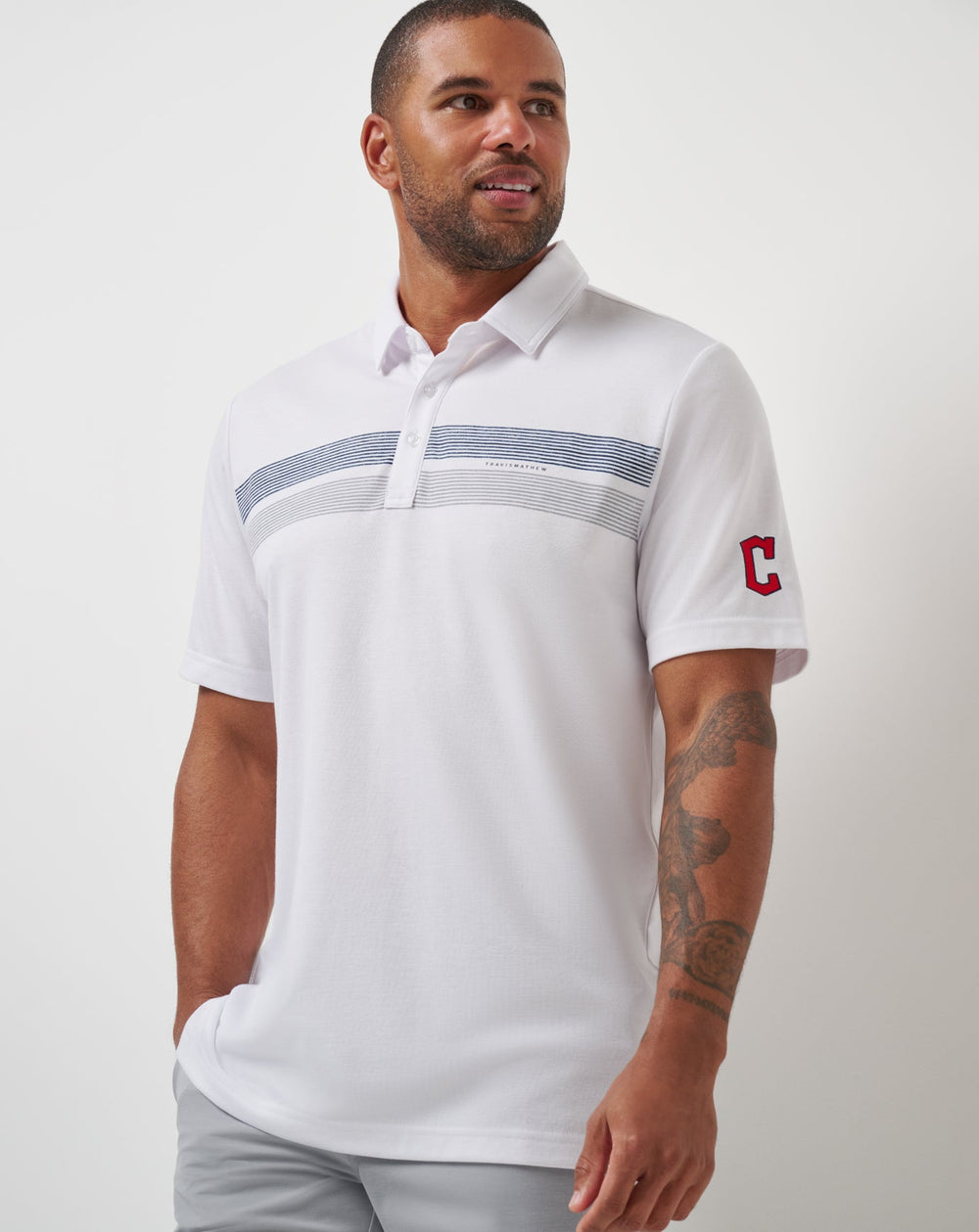 Cleveland Guardians Top Recruit Polo| Travis Mathew
