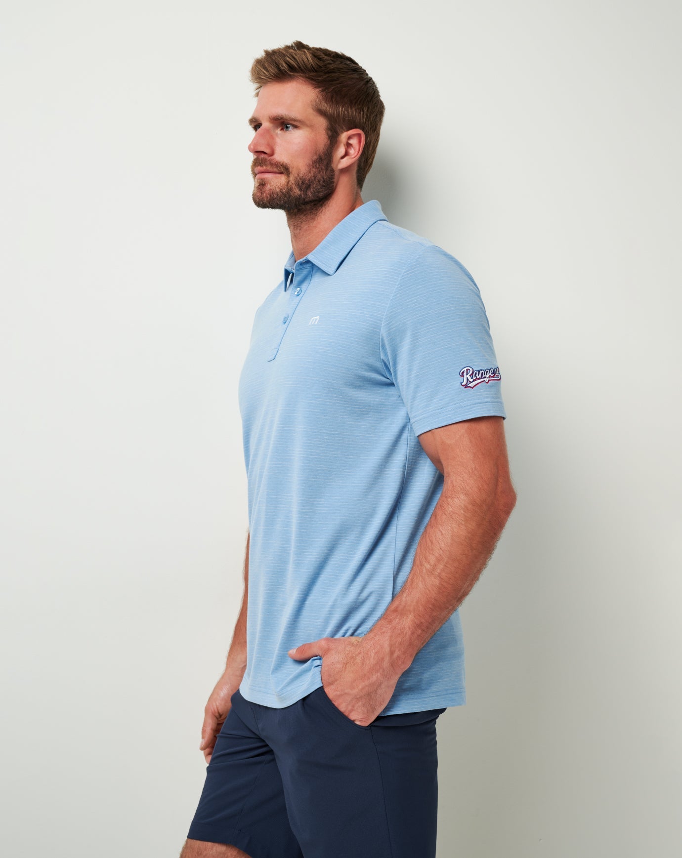 Texas Rangers The Heater Polo| Travis Mathew