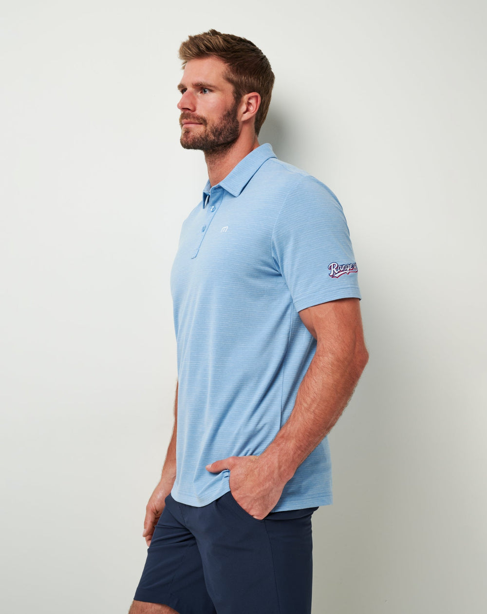 Texas Rangers The Heater Polo| Travis Mathew