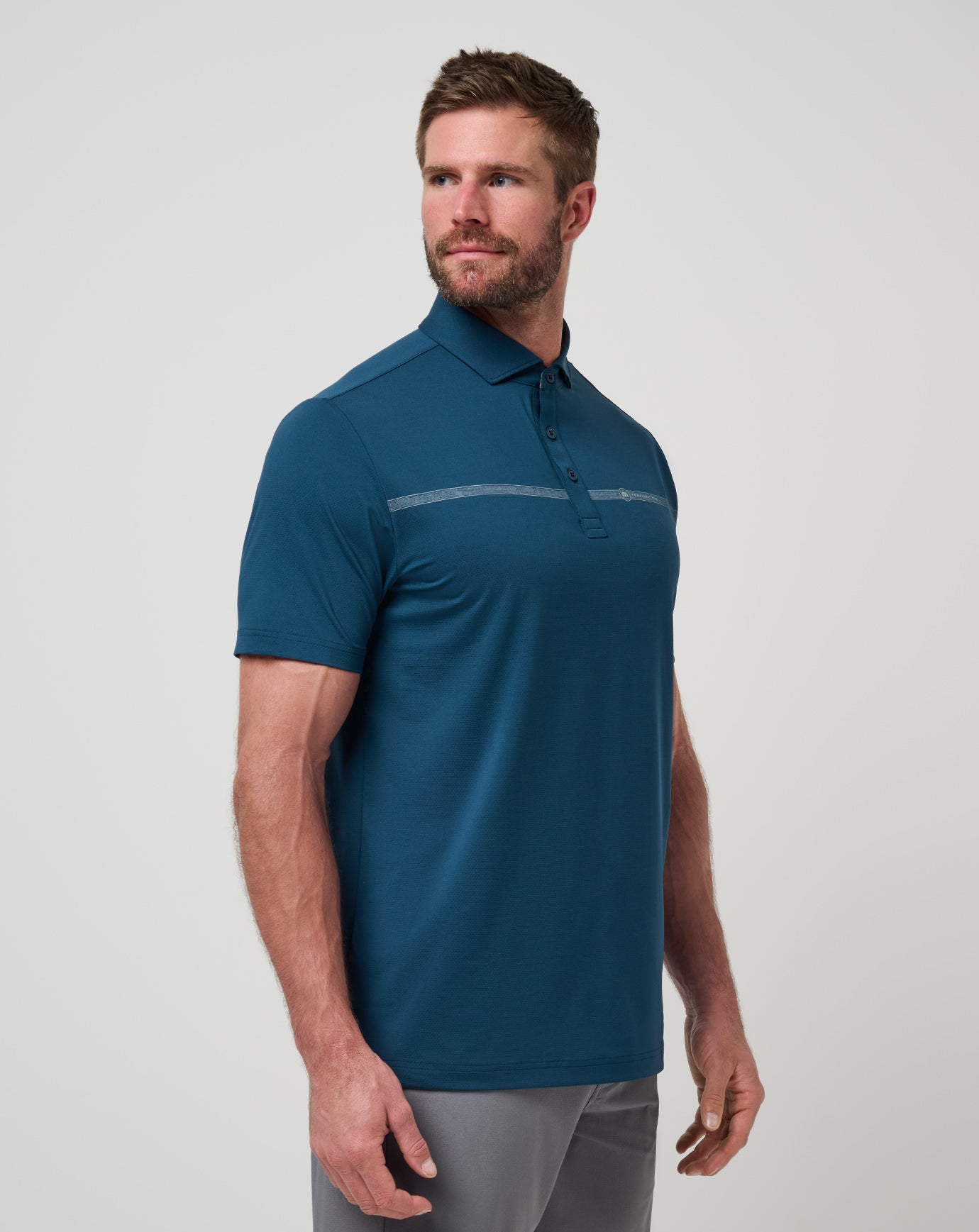 Heater Pro Chest Stripe Polo| Travis Mathew