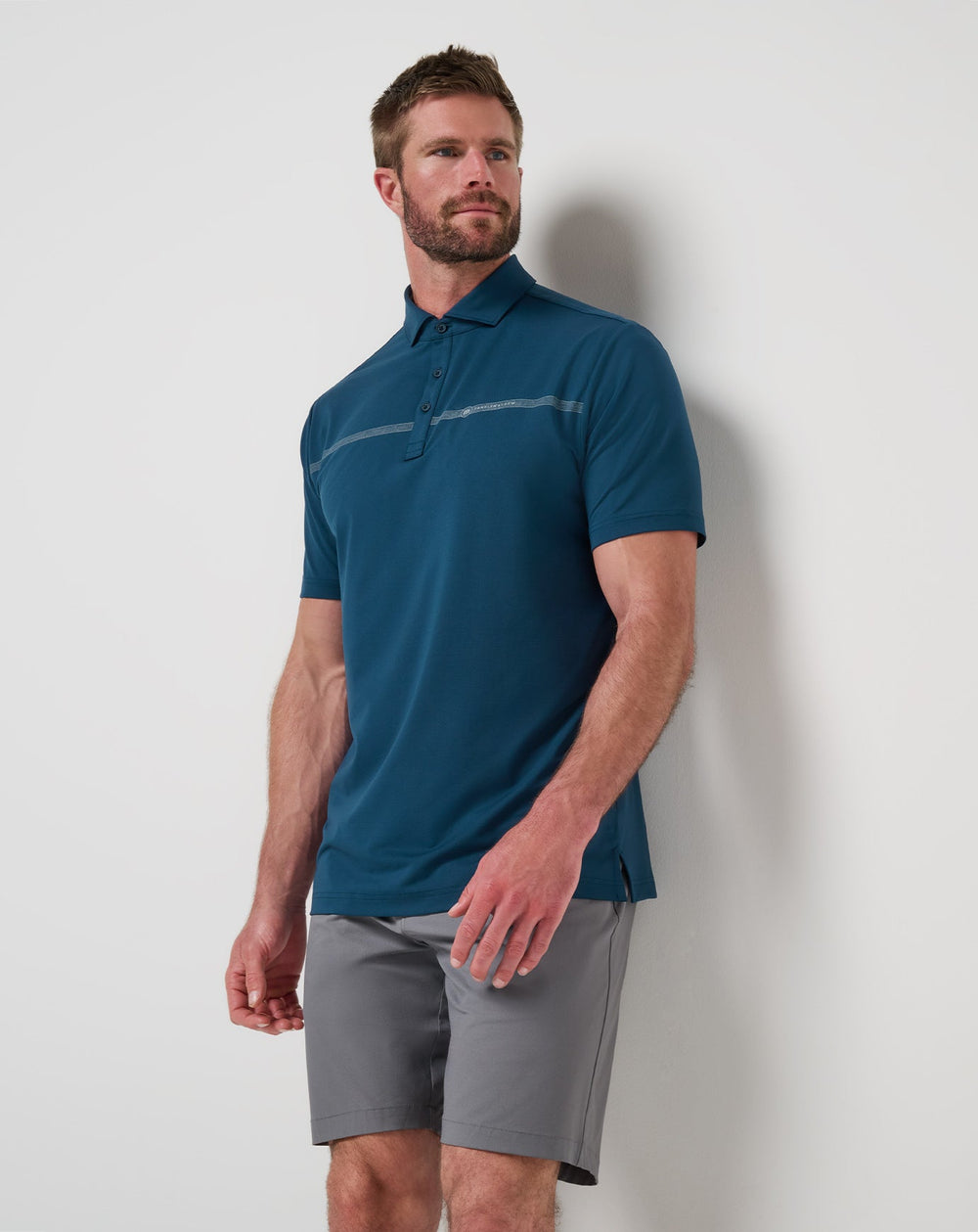 Heater Pro Chest Stripe Polo| Travis Mathew