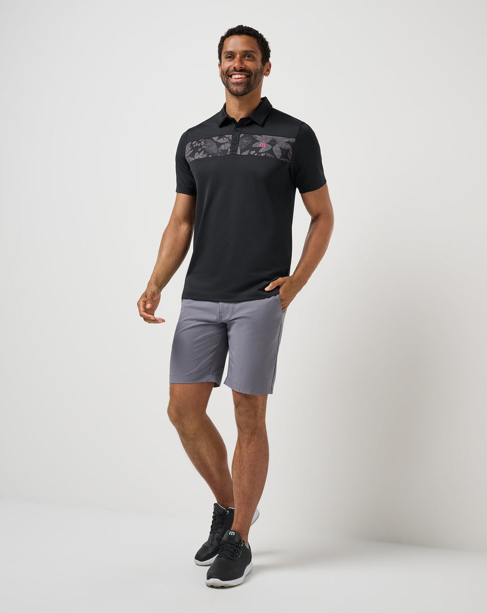 Good Good Chest Stripe Polo| Travis Mathew