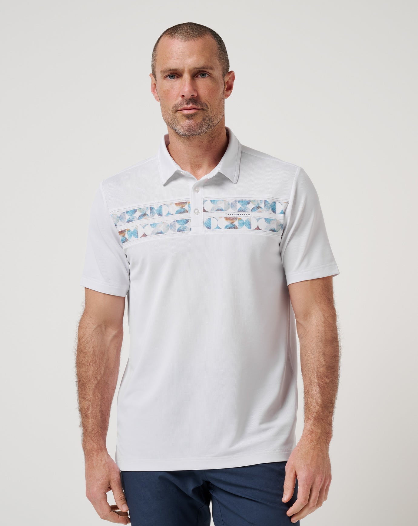 Good Good Chest Stripe Polo| Travis Mathew